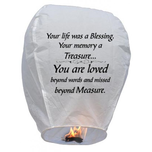 Your life was a Blessing Sky Lantern