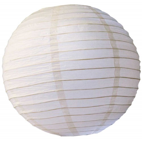 Round Lantern, White, 36pc 