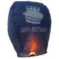 Happy Birthday Cake, Blue Sky Lantern