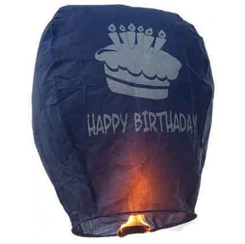 Happy Birthday Cake, Blue Sky Lantern