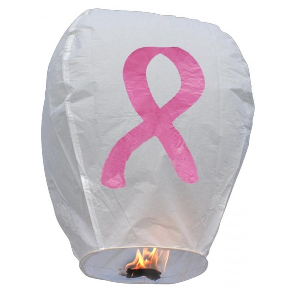 Pink Ribbon, Breast Cancer Sky Lantern