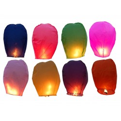 40pc Mixed Economy Sky Lanterns, 6+ colors, Trance